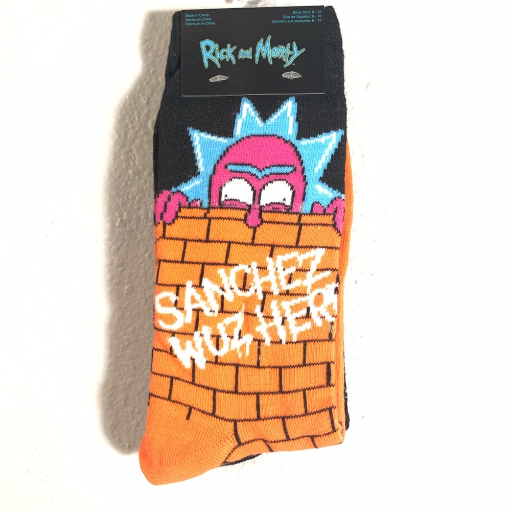 Rick & Morty “Sanchez Wuz Here” Men’s Crew Socks